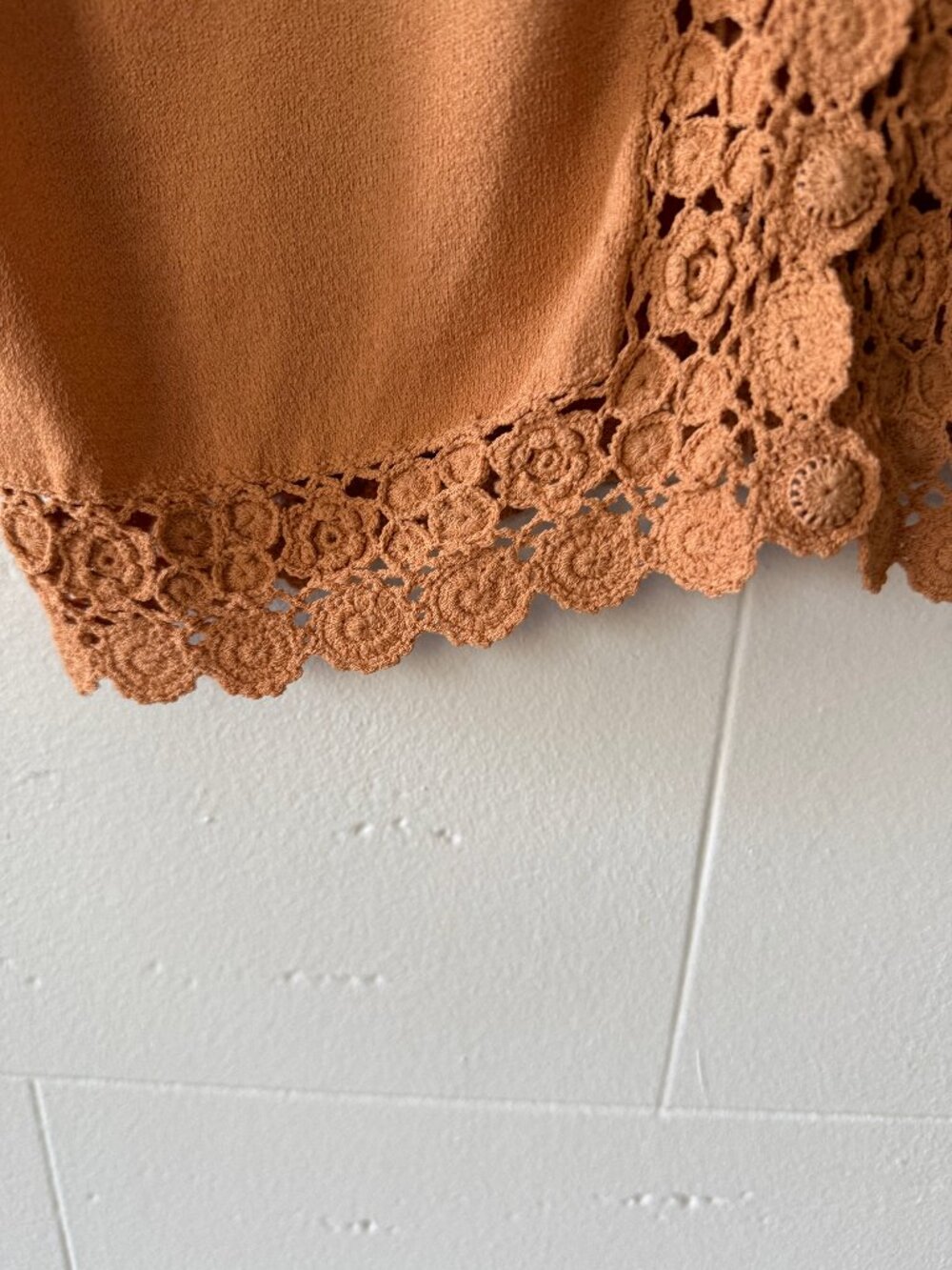 Anne Klein | Crochet Boho Short Sleeve Cardigan | Small - Picture 5 of 9